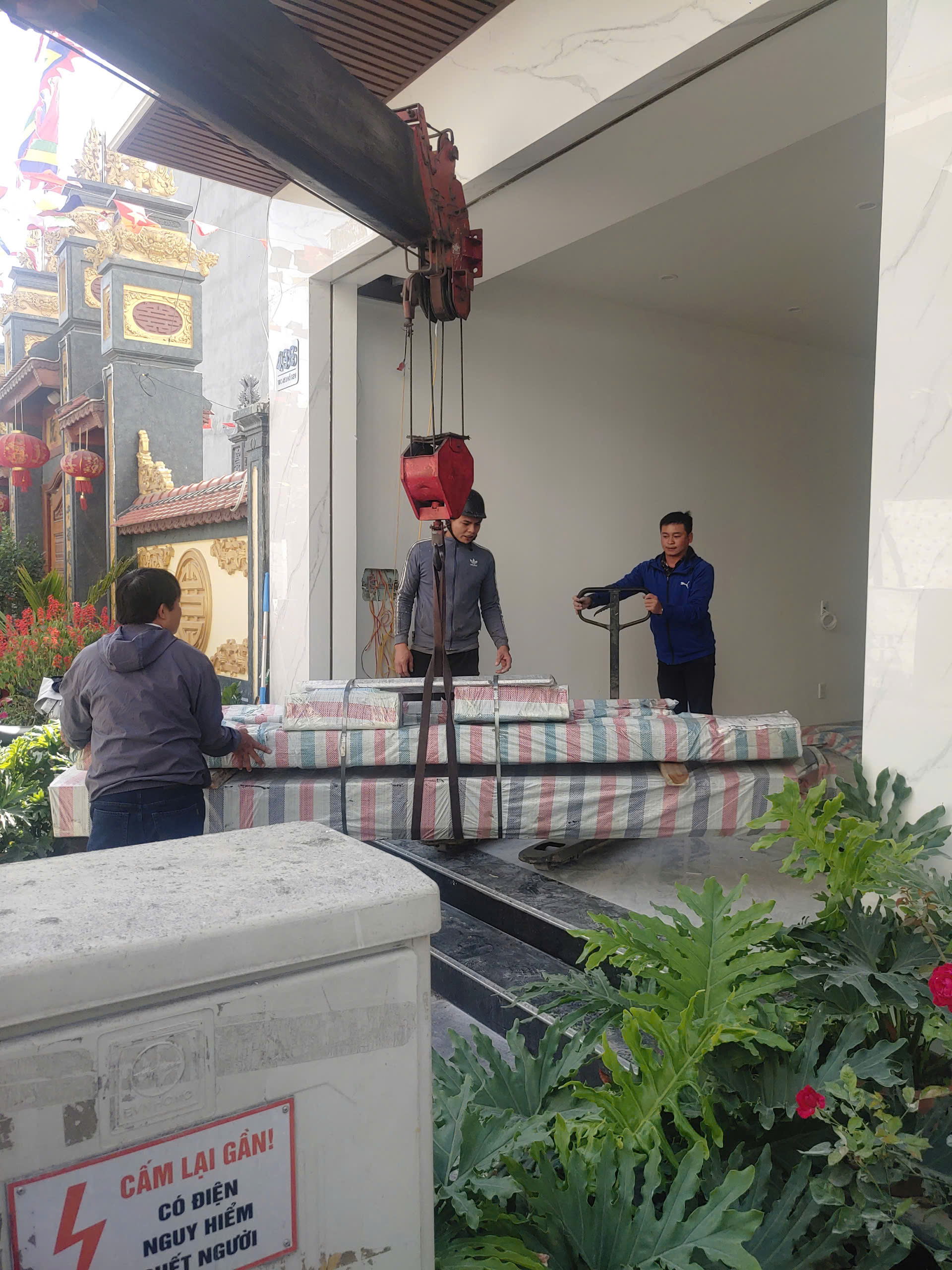 Lắp đặt thang máy nhà cô vân tai Dự Án Phúc Lộc Hải An
