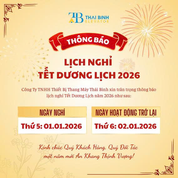 Lịch nghỉ tết dương lịch 2026